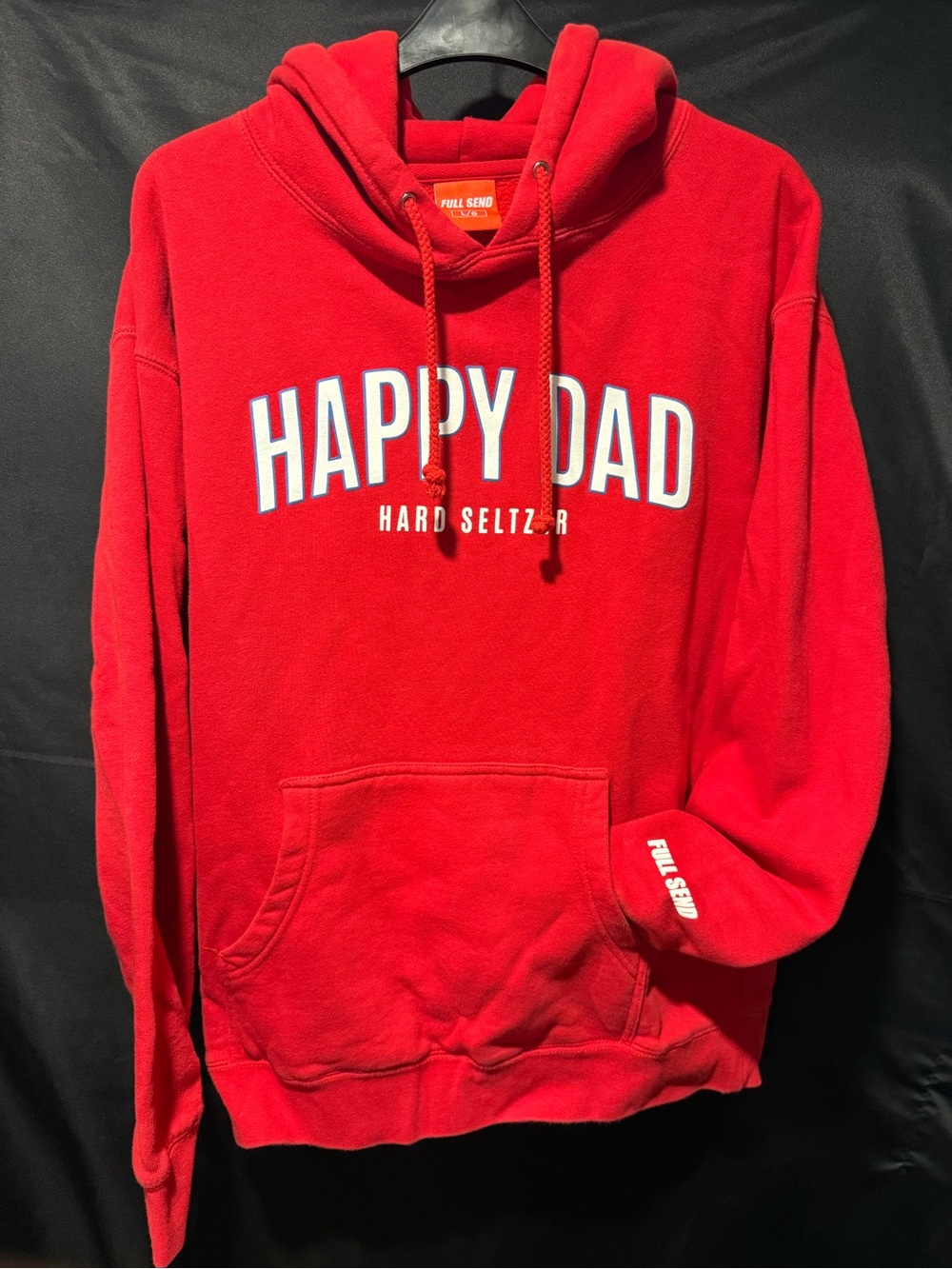 Full Send 'Happy Dad' Red Crewneck Hoodie
